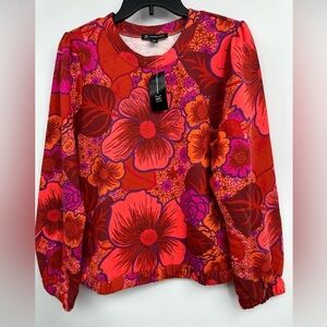 INC International Concepts Large Karlee Garden Sweatshirt Color Therapy